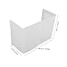 KALLORY Plastic Safety Partition Portable Countertop Barrier Sneeze Guard Divider for Desks Easy to Clean Self-Standing Board for Public Areas and Workspaces