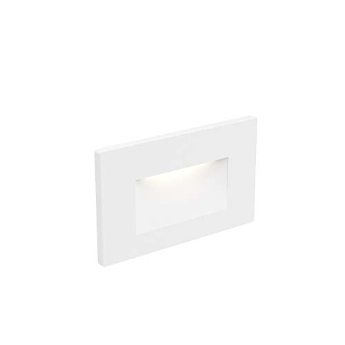 DALS Lighting LEDSTEP005D-WH 4.75" Recessed Horizontal Indoor/Outdoor LED Step Light,