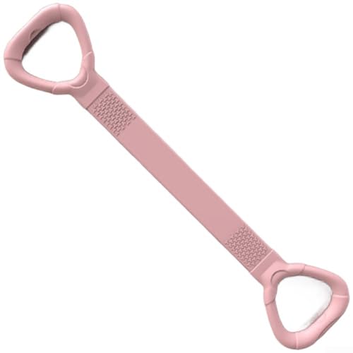 Banda elástica con diseño de hombro abierto para entrenamiento de resistencia, tonificación muscular y ejercicios de estiramiento (rosa)