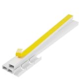 Cord Hider Wall Mounted TV 39' Cord Covers for On Wall Mounted Tv Kit, Paintable White, Baby and Pets Proof, Electricals Strip Cord Hider Cable Hider Cable Raceway Wire Covers for Cords Wire Hide
