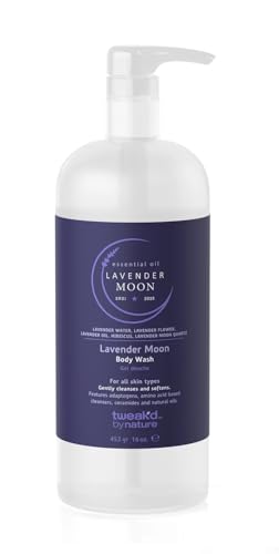 Tweak'd by Nature Body Wash, Moisturizing and Exfoliating Formula, 16 oz (Lavender Moon)