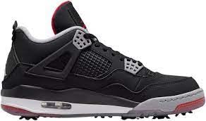 Nike Air Jordan CU9981-002 4G Bred Golf Shoes, Jordan 4G, Black US 11