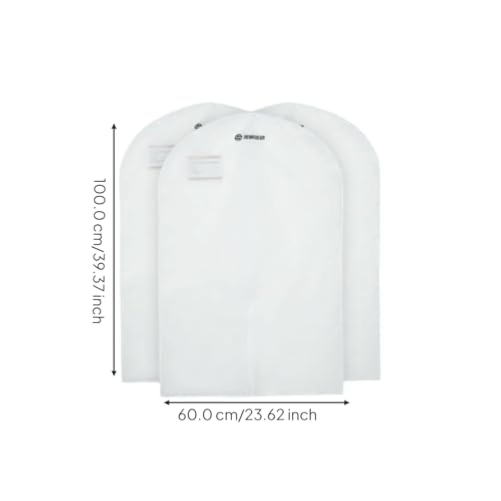 Transparent Clothes Hanging Suit Organizer Garment Bag, 3 Pcs
