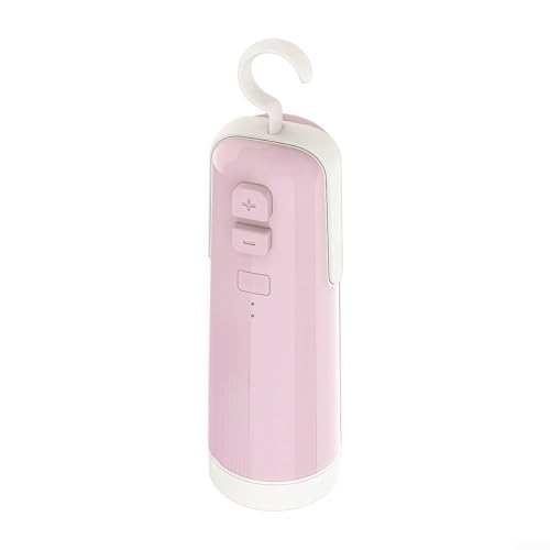 Hosrivae Máquina selladora al vacío portátil 4 ubicadas en 1 para guardar alimentos, compacta, recargable, para carne, frutas, aperitivos, cosméticos, color blanco (rosa)