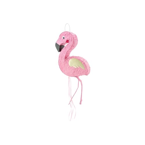 Piñata 55x25x8cm Flamingo - Party Dekoration zum Befüllen - Partyspiele für Kindergeburtstag Geburtstag Mädchen Party Tierparty Hawaiiparty - Geburtstagsdeko Partydeko & Partyzubehör - Rosa