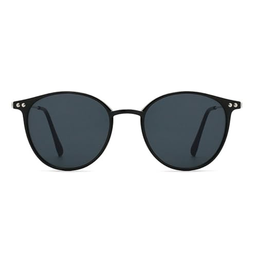 helena Trendy Round Sunglasses for Women Men 90s Retro Vintage Classic Fashion Round Frame Sun Glasses Black Shades