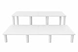 Generisch Kallax Mangaständer, Manga Regalaufsatz für IKEA Kallax, Bücherregal Organizer für Comics und Manga ((Weiß) Klein und Mittel h=7cm + h=11cm)