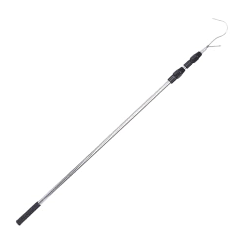 Stgfyxgs Pinza para Caja de Camión, Pértiga Retráctil con Gancho, Pinza Multifuncional para Carga de Camión, Negro