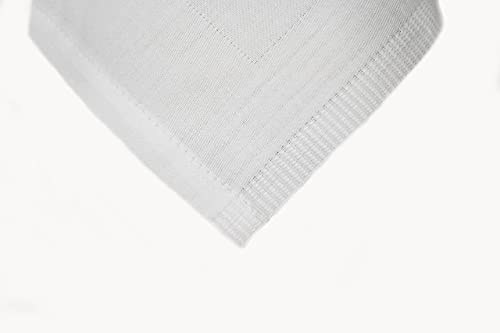 texpot Damask Tablecloth 130 x 300 cm White with Satin Edge Washable at 95 °C 100% Cotton, 118.1 x 51.2 inch (Rectangular) - Image 2