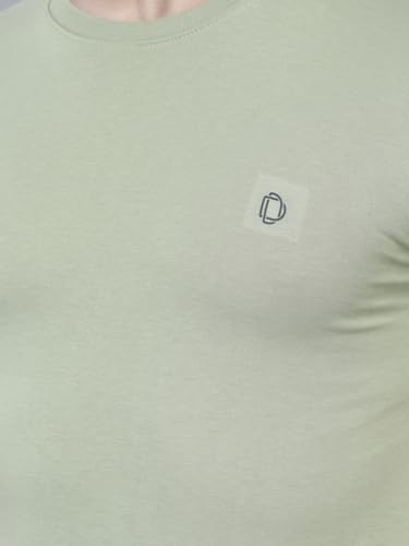 Image of Dollar Cotton Rich Fabric Solid Men's T-Shirt | Chest Logo Branding | Wide Array of Attractive Colours