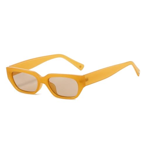 Lunettes de soleil œil de chat vintage jaune et vert pour femme accessoire UV400