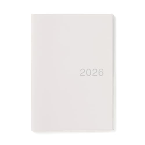 無印良品 手帳 2026年 B6 マンスリースケジュール帳・２０２５年１２月始まり B6・ホワイトグレー 84854316のサムネイル