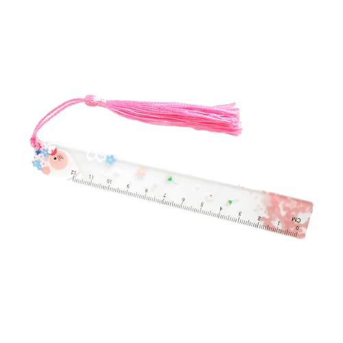 LIXSAZSE ブックマーク ドライフラワー ページマーカー カラフルなシルキータッセル付き 学生文具用品 定規 ブックマーク 女の子, タイプ11