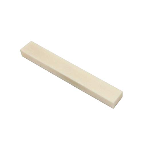 Guitar Parts Blank Bone Electric Guitar Nut Saddle Material Unslotted Nut 83x12x6mm