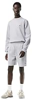 Lacoste Men's Non Brushed Fleece Shorts, Silver Chine, Medium