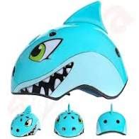 Capacete Kz-190 Infantil S-216 Tubarão Azul