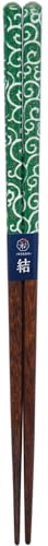 カワイ 唐草模様 箸 緑 サイズ：約H23 124148 - カワイ(Kawai) - 商品画像