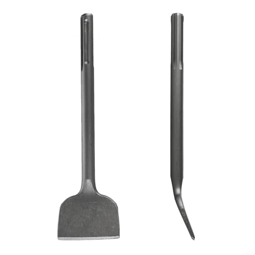 Para cincel de espátula SDS-MAX, cincel de azulejos resistente para trabajos generales de cincelado y demolición en azulejos, hormigón, roca suelta o mampostería