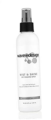 Wave By Design Mist & Shine Dry Finishing Spray - Moisturizes & Add Shine - 8 Oz .2 pack