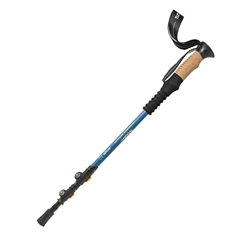 Bastones de trekking ALTUS azul ocean para explorar senderos de montaña con total seguridad 1