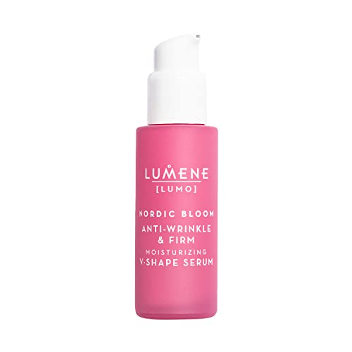 Lumene [Lumo] Nordic Bloom Anti-Wrinkle & Firm Moisturizing V-Shape Face Serum - Hydrating Serum to Help Visibly Reduce Fine Lines + Wrinkles - Infused with Nordic Lingonberry Extract (30 ml)