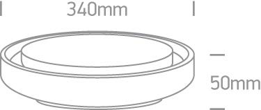 Plafon LED superficie ONE LIGHT 67384/W/W blanco 30w 3000K IP54