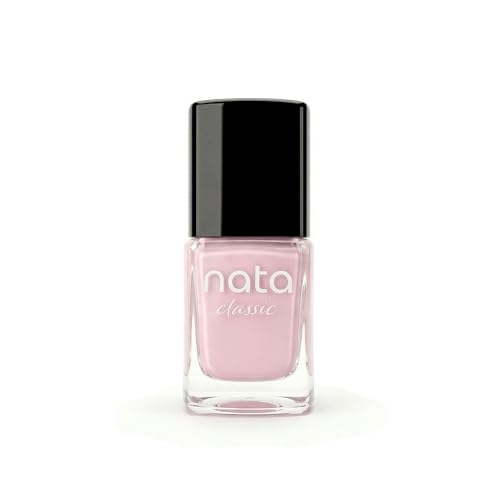 Nata Esmalte de Uñas Classic, 10ml, 9-Free, Secado al Aire, Alta Pigmentación, Brillo Extremo, Larga Duración (Porcelain Blush)