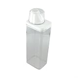 RichVibe Contenitore in plastica per detersivo per bucato con misurino e coperchio ermetico, contenitore trasparente a prova di umidità, per detersivo e organizzazione domestica (1100 ml)