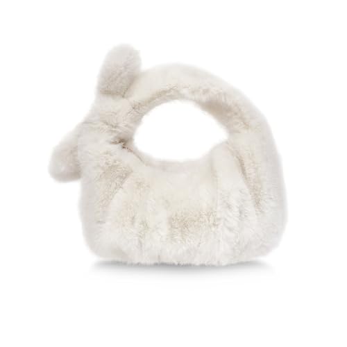 Bolso tote para mujer, mini bolso de felpa, bolso pequeño y adorable para otoño e invierno miniatura 1
