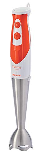 Ariete 887 Pimmy 700W - Stabmixer mit Messbecher - Abnehmbarer Stiel - TTriple-Klinge - 700 Watt - Orange