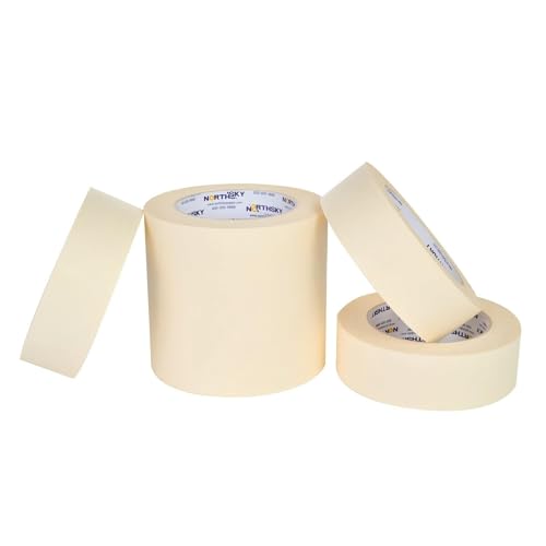 NORTHSKY Masking Tape, 1-1/2" x 60 yds, 6 Rolls