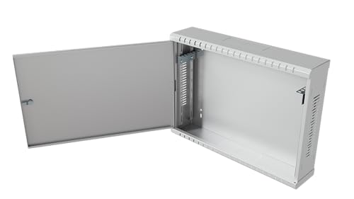 Stalflex Armadio di rete TVCC DVR 19 Pollici 3U 180mm - Realizzato in Acciaio - Armadio rack per TVCC e DVR - Computer & Server Racks