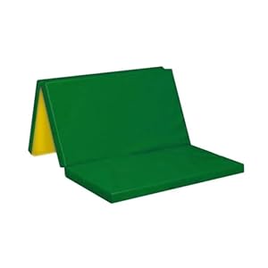 Monkey Gym Mata Składana Zielono-Żółta 150x100x5 cm