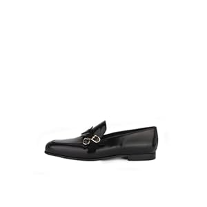 ILVI Schwarze Leder Herrenschuhe Loafer Men’s Loafers, Echtes Leder