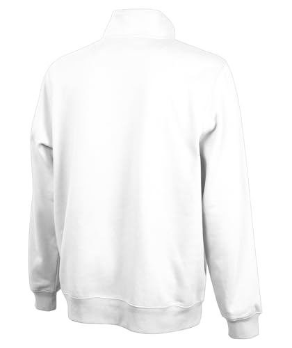 Image of Charles River Apparel Unisex Crosswind Quarter Zip Sweatshirt, Soft Cotton Blend Pullover with Pockets