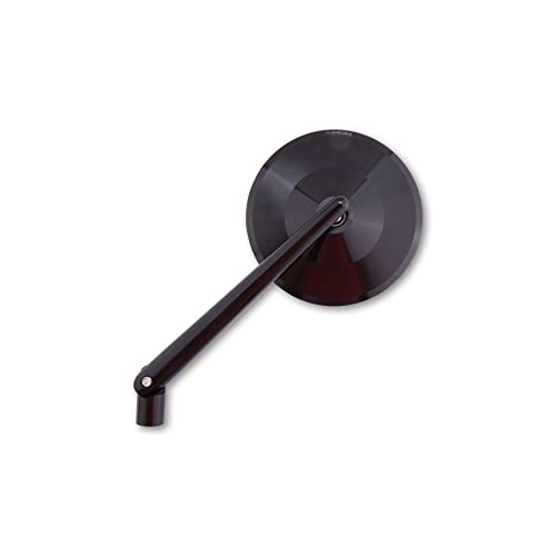 HIGHSIDER Montana Motorrad Spiegel, schwarz glänzend, E-geprüft (Stück)