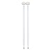 IUPPA 2pcs Drum Mallet Drum Stick Sided Drum Mallets Good Hand Feel Sticks Felt and Maple Tips Ended Drumsticks for Playing Drum Set Kettledrum