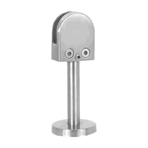Versatile 2 Piece of Glass clamp Base Fixture, Durable Stainless Steel Structure Tool, Scaffolding Component, Railing handrail Screen