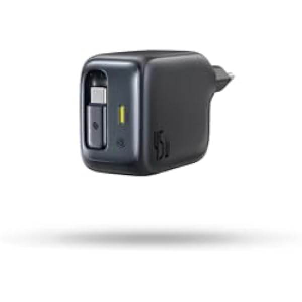 Ładowarka USB-C 45W do iPhone, Baseus Enercore z kablem USB-C, ładowarka do iPada, szybkie ładowanie PPS dla iPhone 16/15/14/13/12/11 Pro Max/Air, Samsung Galaxy S25, Pixel, z wysuwanym kablem