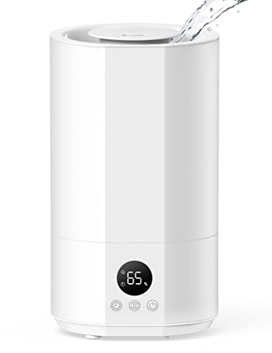 4L Top Fill Humidifiers for bedroom, 25dB Quiet Ultrasonic Cool Mist Humidifiers with Auto Mode Mist Level, Adjustable 12H Timer for large Living Room Office Desk (White) 4L Top Fill Humidifiers for bedroom, 25dB Quiet Ultrasonic Cool Mist Humidifiers with Auto Mode Mist Level, Adjustable 12H Timer for large Living Room Office Desk (White)