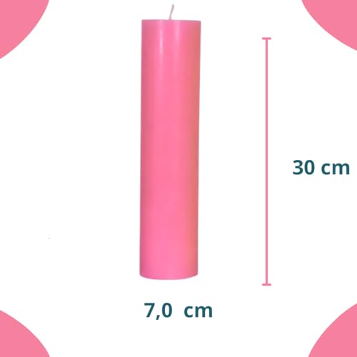 Vela de Altar 30 cm de altura e 7 cm de diâmetro, vela do advento, opções de cores, 995 gramas cada.