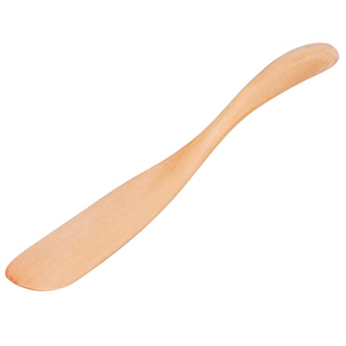 YOUTHINK 5pcs Wooden Butter Knifes, Japanese Design Jam Cheese Spreader Tableware with Ergonomic Handle for Home Kitchen