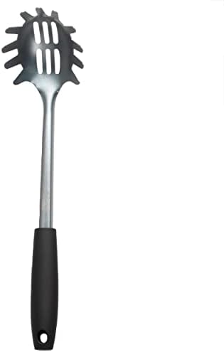 Russell Hobbs RH01722EU7 Pearlised 5 Piece Kitchen Utensil Set, Cooking Tools Including Slotted Spoon, Solid Spoon, Slotted Spatula, Spaghetti Spoon and Masher, Soft-Touch Handles & Hanging Hooks