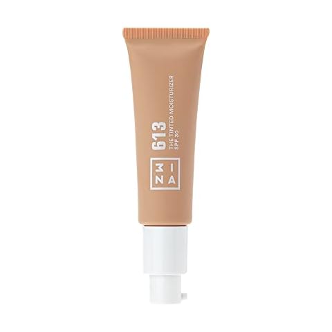 3INA MAKEUP - Vegan - Cruelty Free - The Tinted Moisturizer SPF30 613 - Nude - BB Cream Light to Medium Coverage - Hyaluronic Acid - SPF Face Moisturiser For All Skin Tones Cover