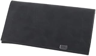 [所作] ショサ 財布 ロングウォレット 長財布 LONG WALLET 牛革 和紙 メンズ 薄型 軽量 ヌバックブラック