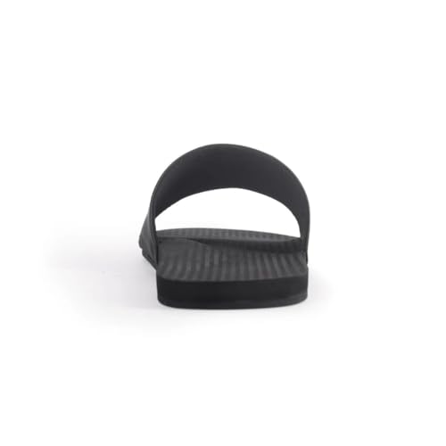 Indosole 2022 Edition Men's ESSNTLS Vegan All-Terrain Slides, Improved Comfort [Reused Tire Sole, Natural Rubber Footbed, Arch Support, Microfiber Lined ENVRO Strap, Waterproof]4