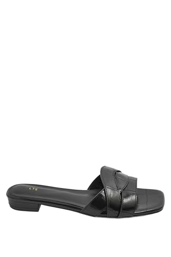 Image of Long Tall Sally - Lts Twisted Block Mule Sandals In Standard Fit - Women's