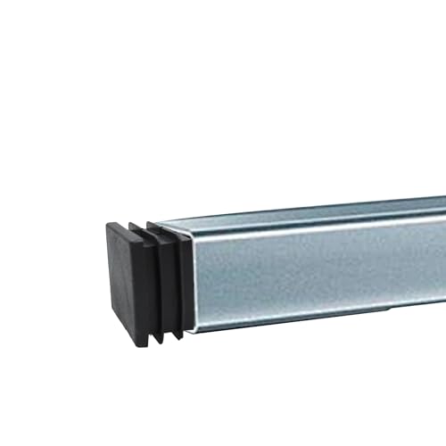 Image of Septe 1-1 /2 inch Square Plastic Plugs,Black Tubing End Plastic Caps for Square Tube, Chair Legs, Table Legs(30Pcs)