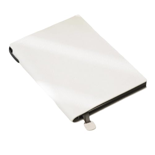 �m�[�g Thickened A5 Leather Notebook Soft Surface Colourful Office Student Stationery(White)