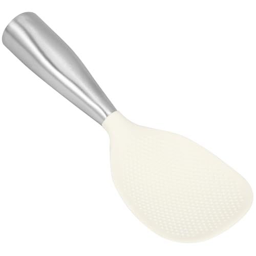 SOLUSTRE Standing Rice Scoop with Handle Nonstick Rice Paddle for Easy Serving and Storage for Rice Cookers and Steamers Space Saving Vertical Design